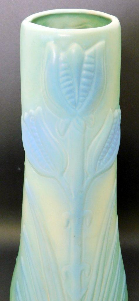 Van Briggle Art Pottery Yucca w/ Seed Pods Floor Vase, Shape 157