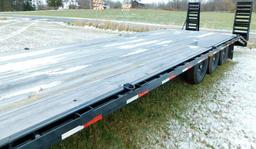 PJ Trailers 30' Bumper Pull Pro Series Triaxle Deckover Trailer