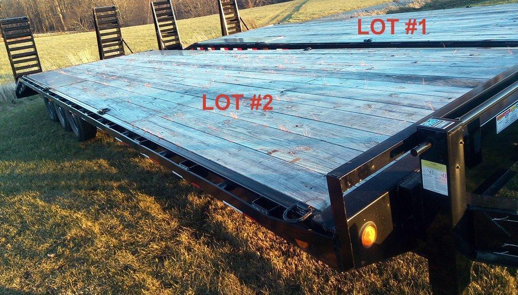 PJ Trailers 30' Bumper Pull Pro Series Triaxle Deckover Trailer