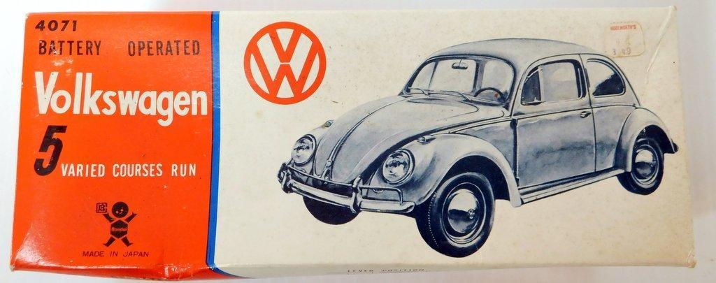 Bandai Battery Operated VW Blue Beetle 4071 in Original Box