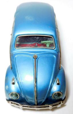 Bandai Battery Operated VW Blue Beetle 4071 in Original Box