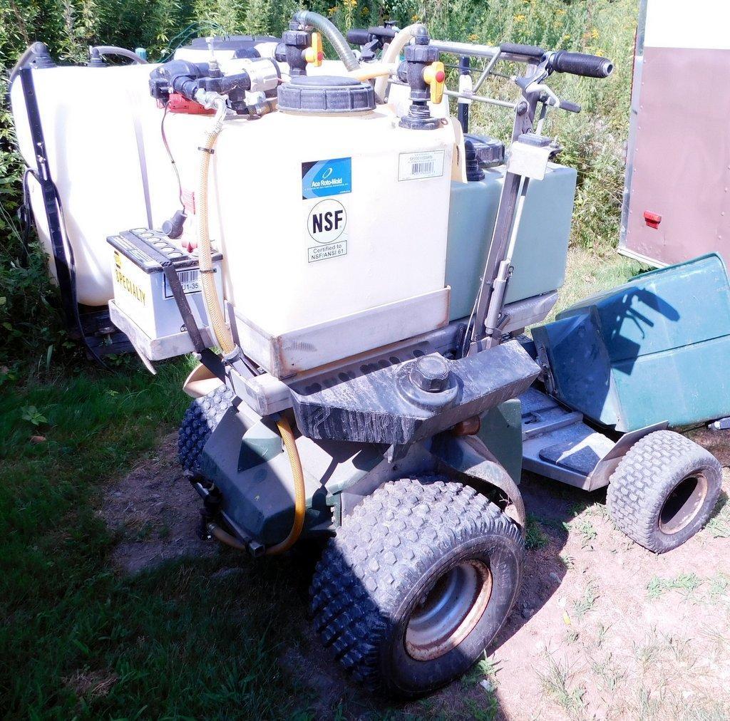 PermaGreen Ride-on Sprayer Spreader