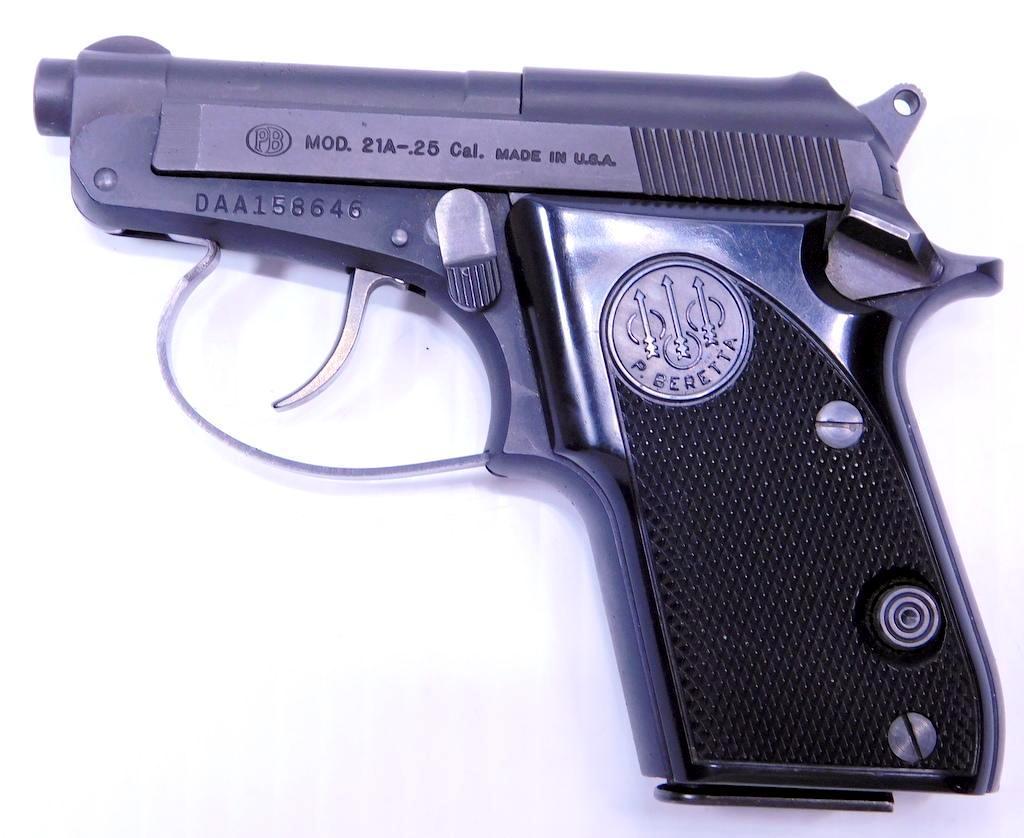 Beretta Model 21A .25 Caliber Semi-Auto Pistol