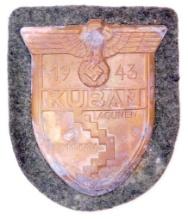 German WWII Army Heer 1943 KUBAN Sleeve Shield