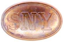 US Civil War Union State of New York SNY EM Belt Buckle