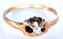 Childs 10K Yellow Gold and Diamond Ring