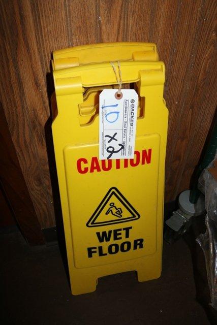 2 Caution - Wet Floor signs