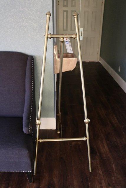 Gold frame easel