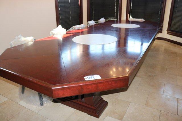 6' x 16' long x 36" tall AMAZING dining table - heavy duty bases - disassem