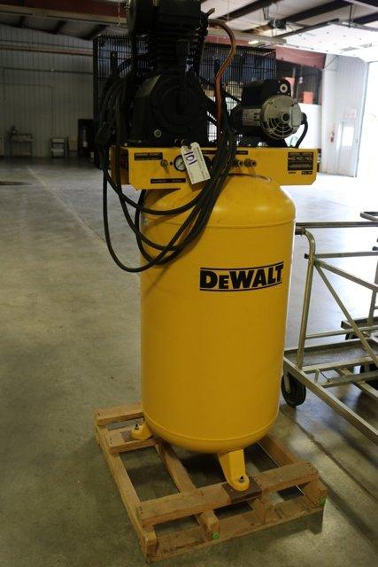 DeWalt DXCMV5048055 80-gallon vertical air compressor, 6 hp, 230 volt, 1 ph