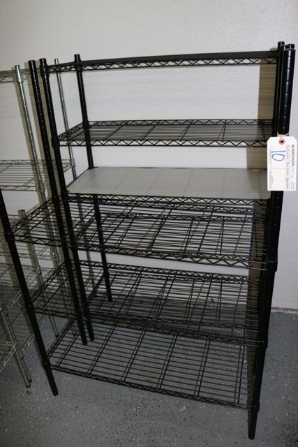 Times 2 - 12" x 36" black coated racks