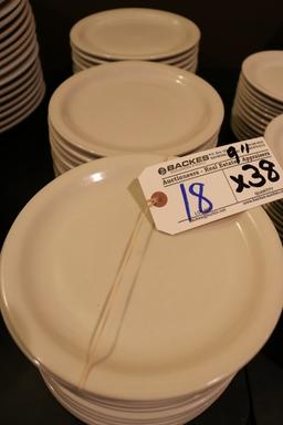 Times 38 - 9" Syscoware white plates