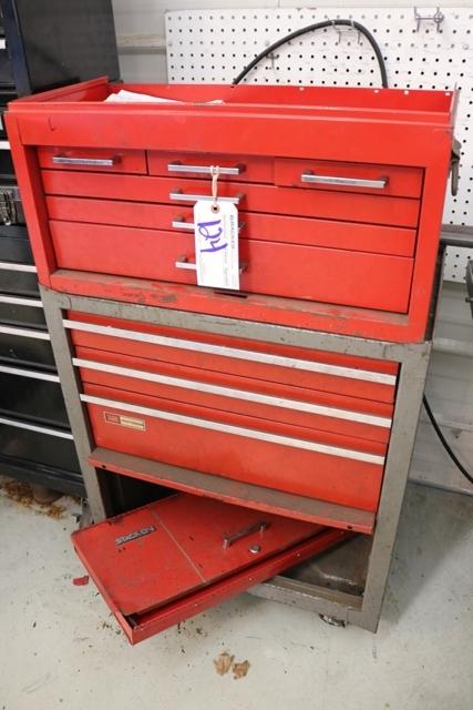 Craftsman & Stack-on red roll away tool cabinet