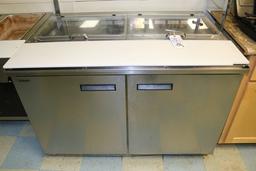 Delfield 48" 4448N-12-CA85 2 lid 2 door prep table - 2017