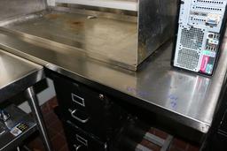 30" x 60" wall mount stainless work top only