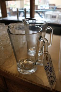 Times 2 - 60 oz glass pitchers