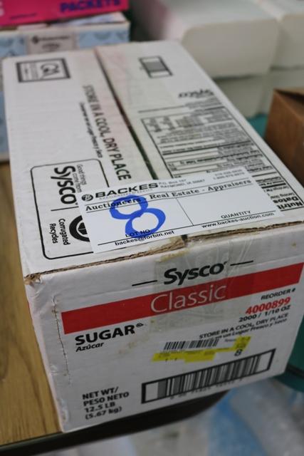 New box of Sysco sugar