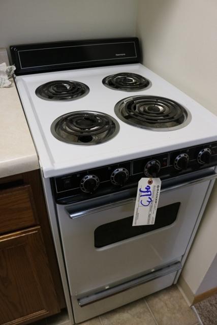 21" Kenmore 4 burner electric range with oven