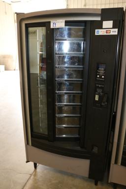 Crane National model 431 refrigerated 58 to 108 product vending machine wit