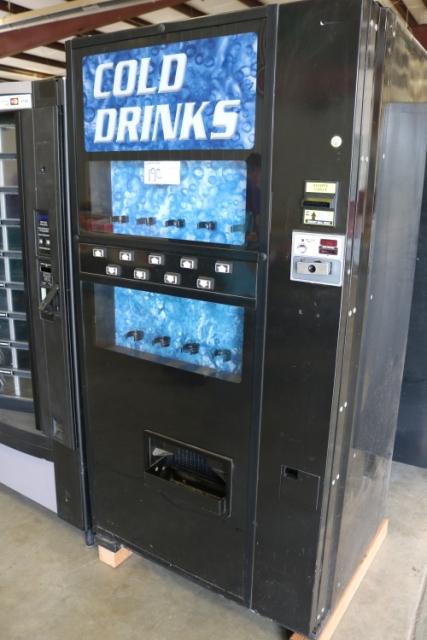 Dixie Narco Model DN501ET/211-9, 9 product can or bottle pop machine, s/n 6