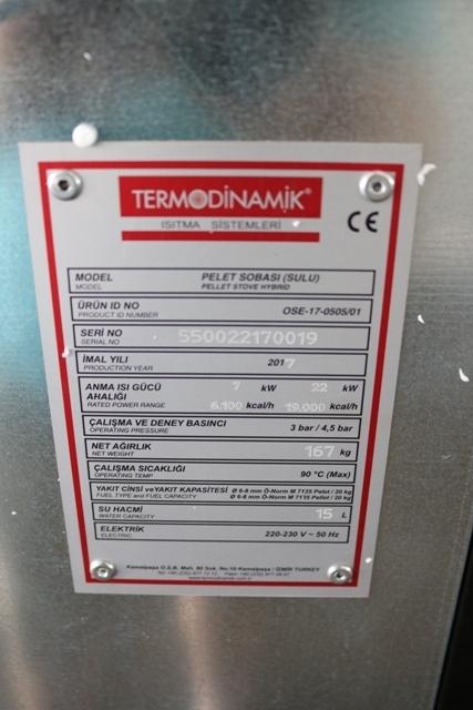 Thermo Dinamik 88,000btu wood burner boiler system - new - manufactured in