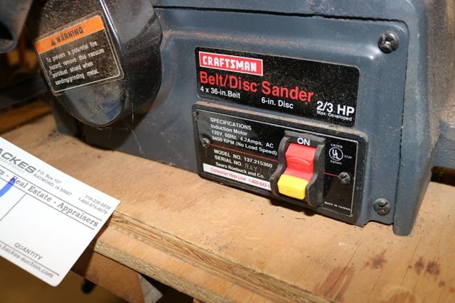 Craftsman 4" belt & disc sander