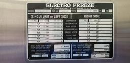 Electro Freeze 88TN Pressure Fed Twist soft serve machine - 1 phase - air c
