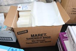 3/4 case of Dixie Maret sandwich bags