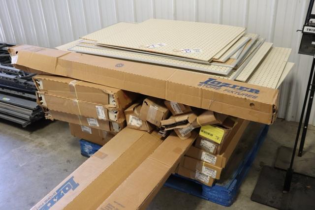 All to go - Pallet of new Lozier shelving parts