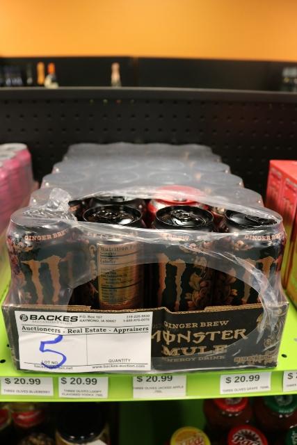 Case of Monster energy drink