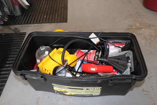 Tool box with electrical related items