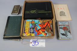 Box of assorted titled books
