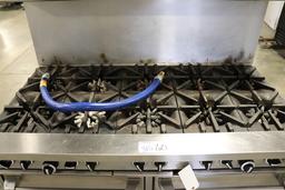 2019 Garland 60" 10 burner range with double convection ovens with stainles