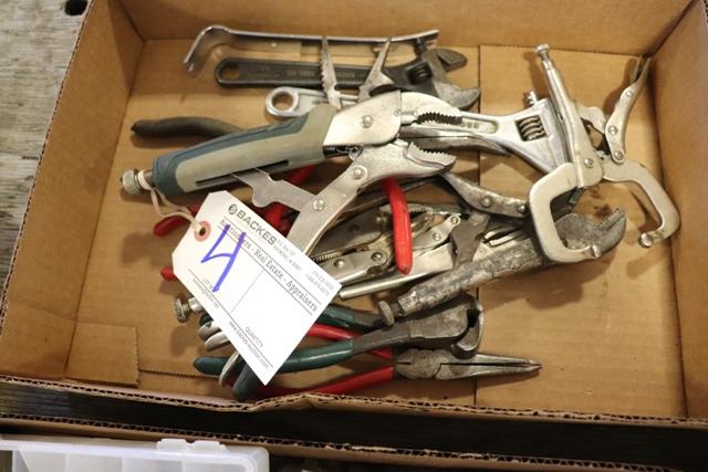 Box flat to go - Pliers, vice grips, & crescent wrenches
