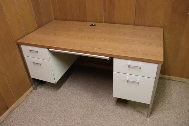 Pair to go - 2 office desks - located in basement