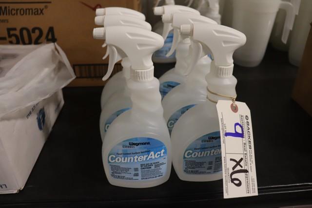 Times 6 - Bottles of Counter Act sanitizer