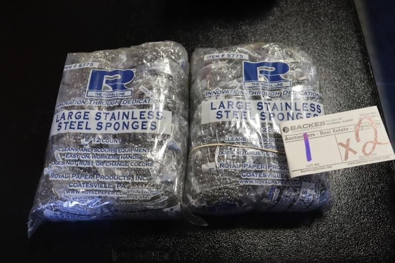 Times 2 - New bundles of large stainless steel sponges