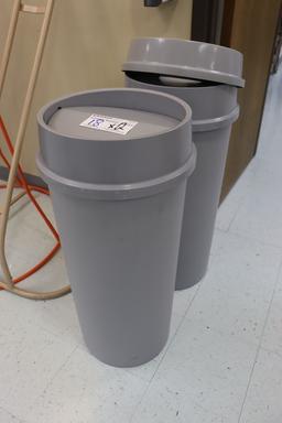 Times 2 - Grey kitchen trash cans