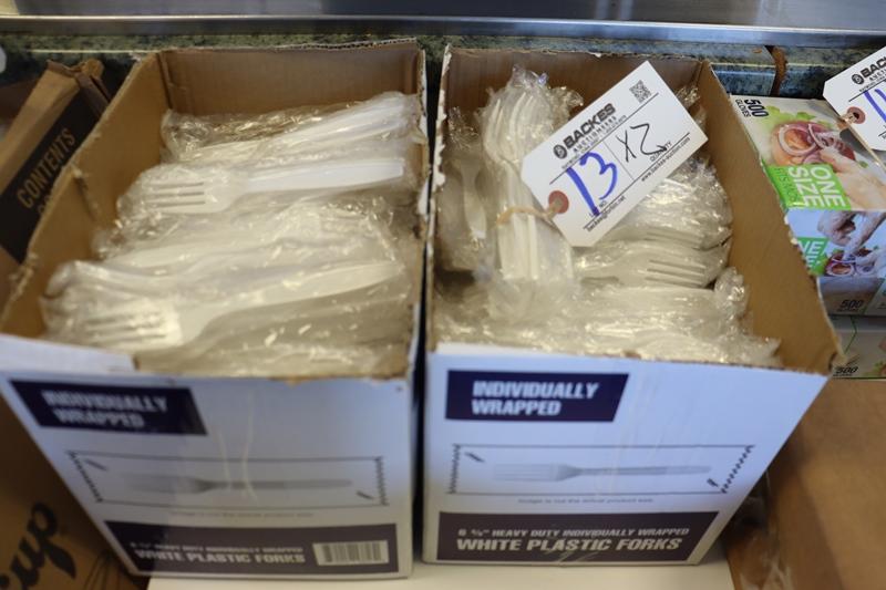 Times 2 - Cases of wrapped plastic forks