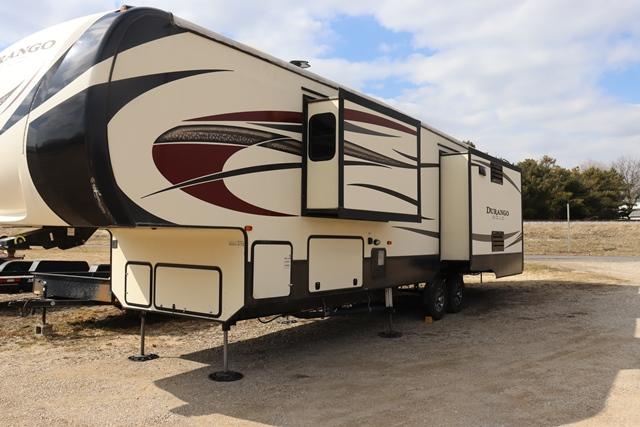 Selling for secured creditors. 2017 KZ RV Durango Gold G366FBT fifth wheel