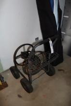 Portable garden hose cart