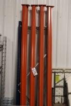 Times 2 - 2' x 8' x 7' Tall medium industrial pallet racking with wire deck