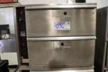 APW Wyott WD-2 stainless counter 2 drawer warmer