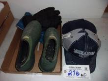 All to go - hats, gloves and rubbers size 10