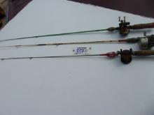 All to go - vintage fish poles
