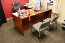 Office to go - Desk, Chair and 2 tweed chairs