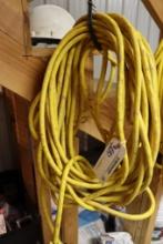 Yellow 50' heavy duty extension cord