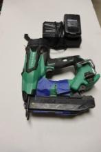 Metabo 18 ga brad nailer with battery and charger - unit does have tape hol