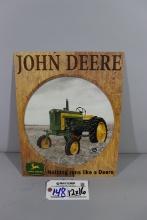 16" x 18" John Deere 320 tractor wall tin