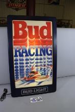 22" x 36" Bud Light Racing lighted wall sign
